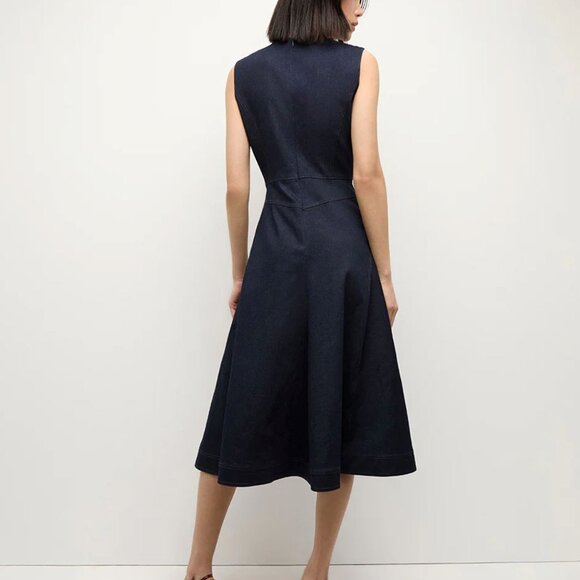 New AUTH Veronica Beard Karrigan Denim Midi Dress - Picture 4 of 8